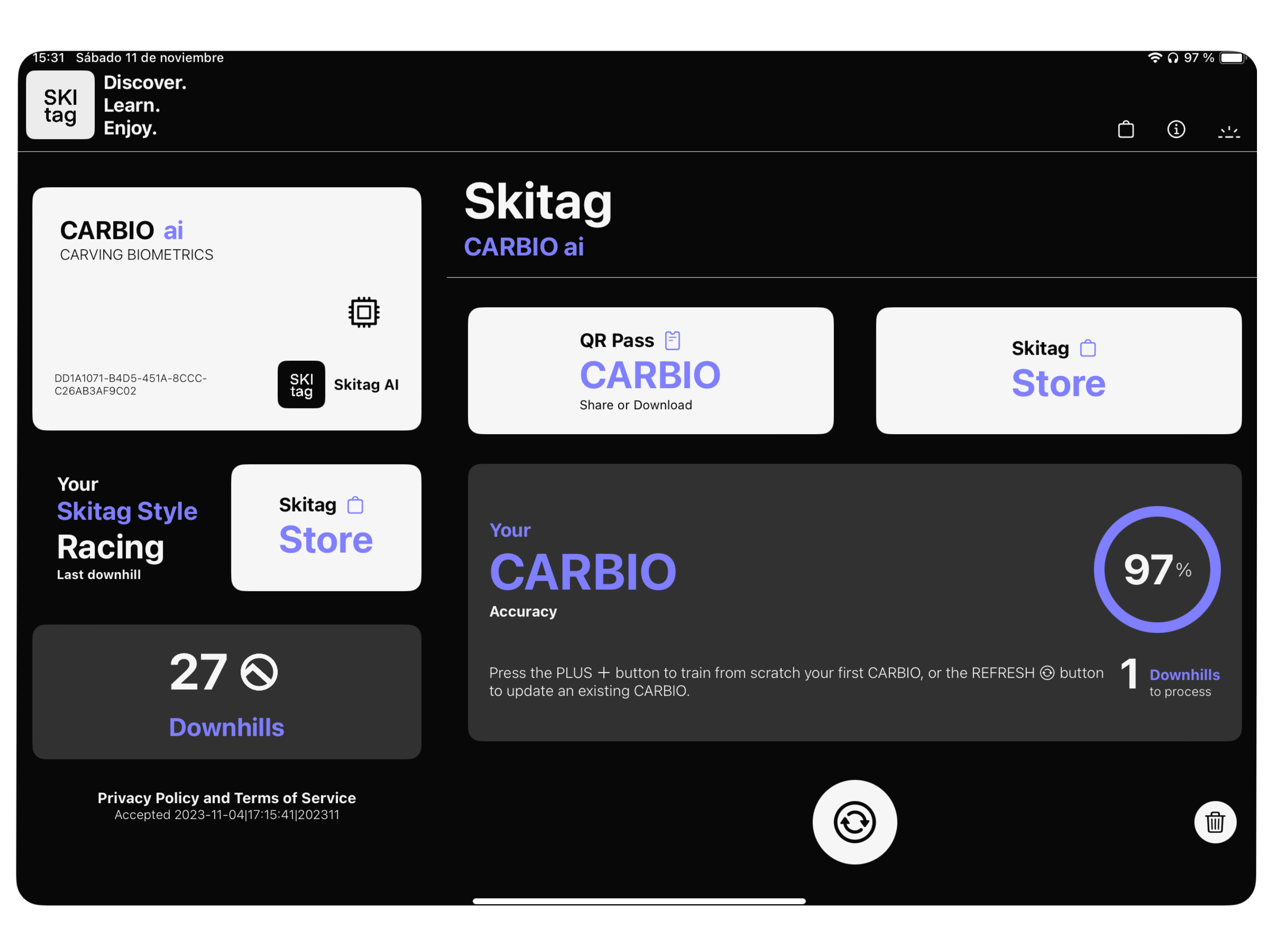 Augmented Experience - Skitag APP